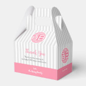 Chinese traditionele Baby 100 dagen 百 日 (roze) Bedankdoosjes (Achterkant)