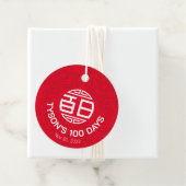 Chinese traditionele Baby 100 dagen 百 Labels met c (In situ)