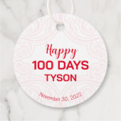 Chinese traditionele Baby 100 dagen 百 Labels met c (Achterkant)