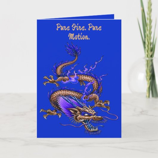 Chinese Treasure Dragon Mythical Creature  Kaart (Voorkant)