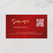 Chinese Trouw-QR-code RSVP online Informatiekaartje (Voorkant)