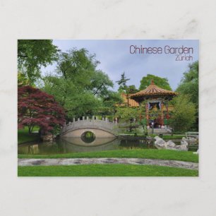 Chinese tuin briefkaart