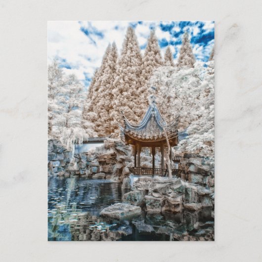 Chinese tuin-infrarood briefkaart (Voorkant)