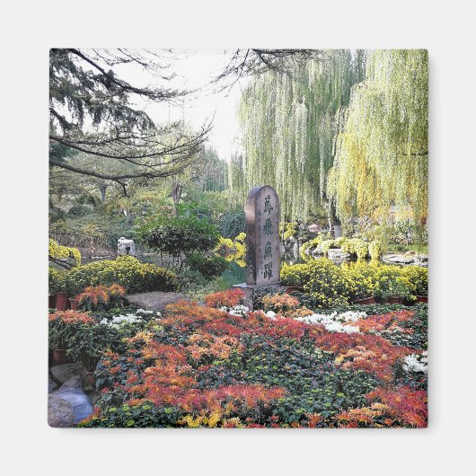 Chinese tuin magneet (Voorkant)