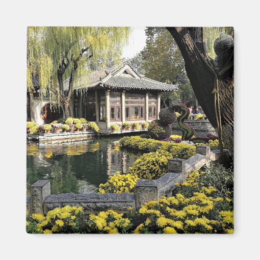 Chinese tuin magneet (Voorkant)