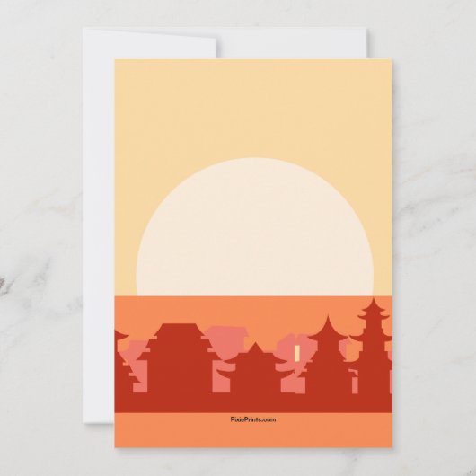 Chinese uitnodiging tot feestvieren (Achterkant)