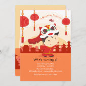 Chinese uitnodiging tot feestvieren (Voorkant / Achterkant)