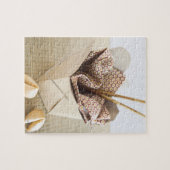 Chinese uitpakkingscontainer en gelukskoekjes legpuzzel (Horizontaal)