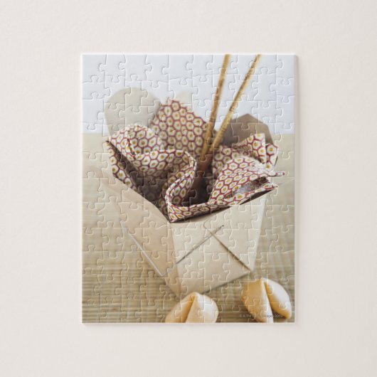 Chinese uitpakkingscontainer en gelukskoekjes legpuzzel (Verticaal)