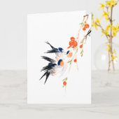 Chinese Valentijnsdag Qixi Festival Kaart (Gele Bloem)