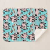 Chinese Varkensjaar Baby Oorspronkelijke tekening  Sherpa Deken (Voorkant (horizontaal))