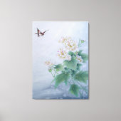 Chinese ventilator met vlinder canvas afdruk (Voorkant)