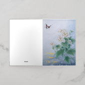 Chinese ventilator met vlinder folie wenskaart (Buiten Laag)