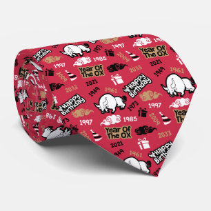 Chinese verjaardag - Geboren in het jaar van de Ox Stropdas