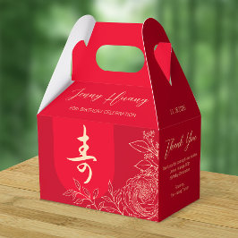 Chinese verjaardag Ranunculus Bedankdoosjes