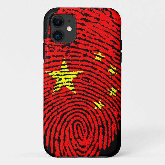 Chinese vingerafdrukvlag Case-Mate iPhone case (Achterkant)