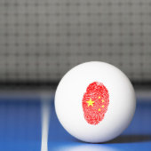 Chinese vingerafdrukvlag pingpongbal (Net)