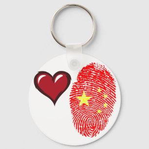 Chinese vingerafdrukvlag sleutelhanger