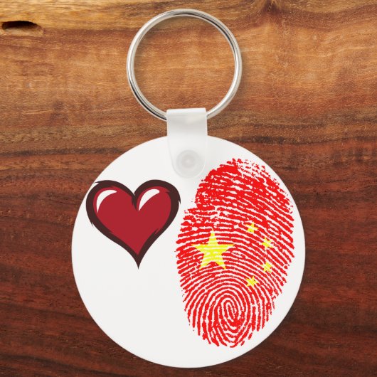 Chinese vingerafdrukvlag sleutelhanger (Voorkant)