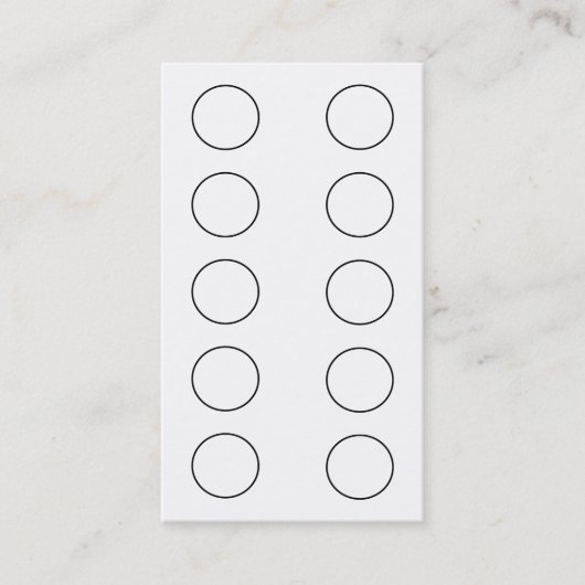 Chinese Visitekaartje voor restaurants Loyalty (Voorkant)