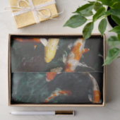 Chinese vissen zwemmen in het water tissuepapier (Geschenk)