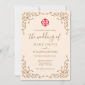 Chinese Vlaamse Lijst - Uitnodiging tot bruiloft (Voorkant)