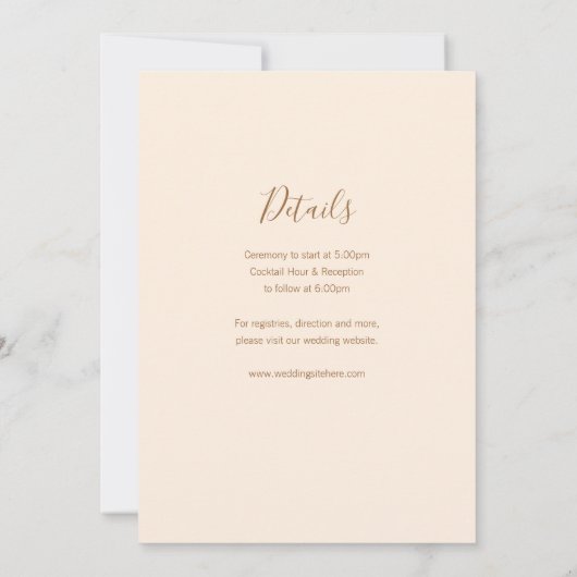 Chinese Vlaamse Lijst - Uitnodiging tot bruiloft (Achterkant)