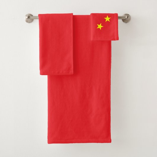Chinese vlag bad handdoek (Insitu)