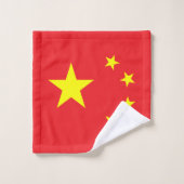 Chinese vlag bad handdoek (Wasdoekje)