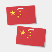 Chinese vlag badge (Voor- en achterkant)