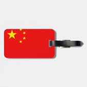 Chinese vlag bagagelabel (Achterkant horizontaal)