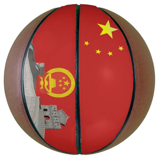Chinese vlag basketbal (Verticaal)