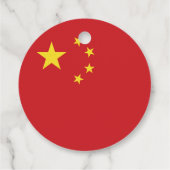 Chinese vlag bedankjes labels (Achterkant)