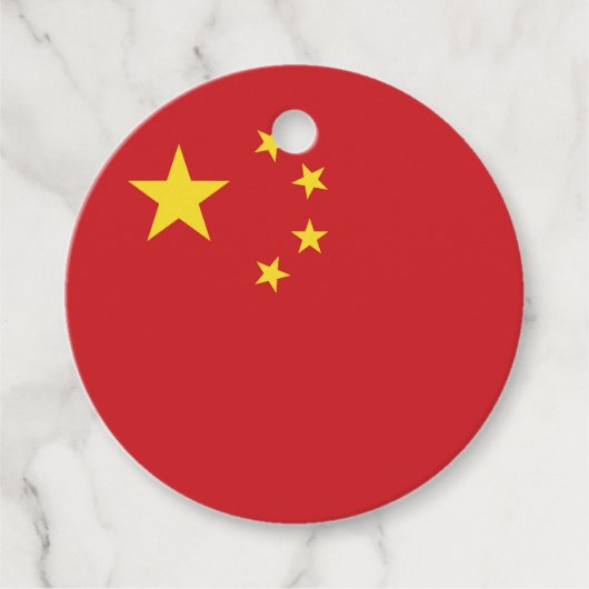 Chinese vlag bedankjes labels (Voorkant)