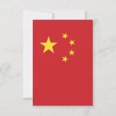 Chinese vlag bedankkaart (Achterkant)