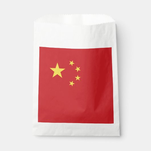 Chinese vlag bedankzakje (Voorkant)