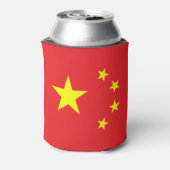 Chinese vlag blikjeskoeler (Blikje Achterkant)