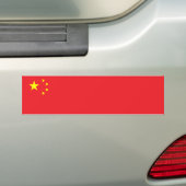 Chinese vlag bumpersticker (Op auto)