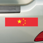 Chinese vlag bumpersticker (Op auto)