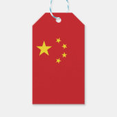 Chinese vlag cadeaulabel (Voorkant)