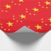 Chinese vlag cadeaupapier (Hoek)