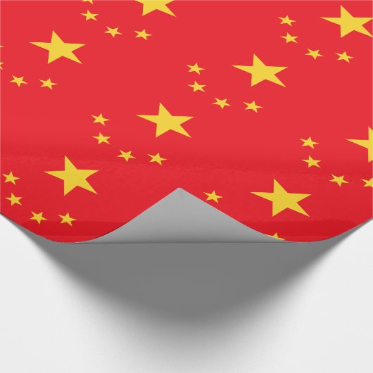 Chinese vlag cadeaupapier (Hoek)