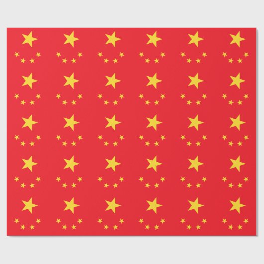 Chinese vlag cadeaupapier (Vlak)