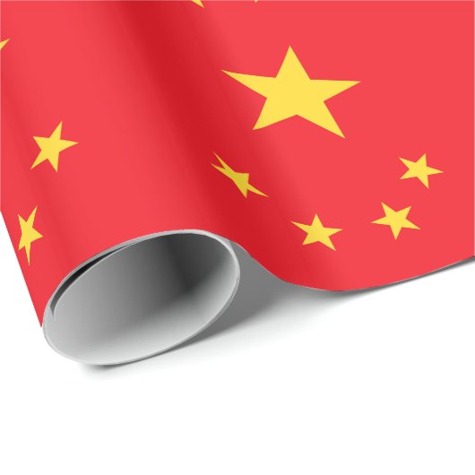 Chinese vlag cadeaupapier (Rol Hoek)