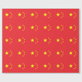 Chinese vlag cadeaupapier (Vlak)
