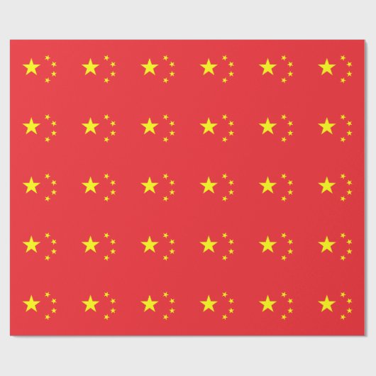 Chinese vlag cadeaupapier (Vlak)