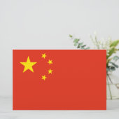 Chinese vlag (China) Briefpapier (Staand voorkant)