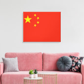 Chinese vlag (China) Canvas Afdruk (Insitu (Woonkamer))