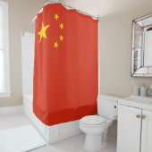 Chinese Vlag (China) Douchegordijn (In situ)
