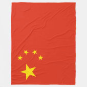 Chinese vlag (China) Fleece Deken (Voorkant)